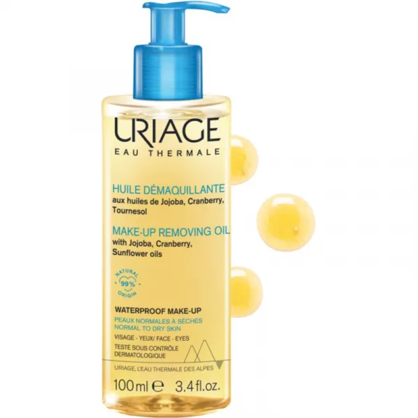 Uriage Hygiène Make-up Removing Oil čistiaci olej pre normálnu až suchú pleť 100 ml