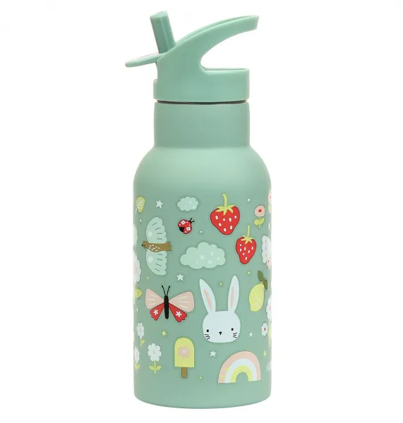 A Little Lovely Company - antikorová fľaša na pitie, 350 ml - radosť