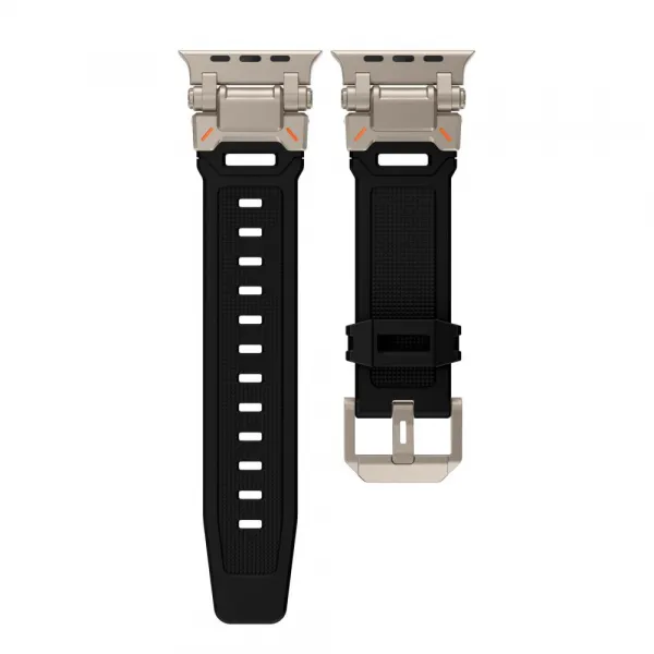 Tech-Protect Delta Pro remienok na Apple Watch 42/44/45/49mm, black / titanium