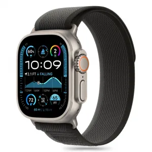 Tech-Protect Nylon Stripe remienok na Apple Watch 44/45/46/49mm, black orange