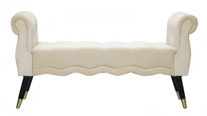 Mauro Ferretti Lavice Paris 120 cm samet béžová/zlatá