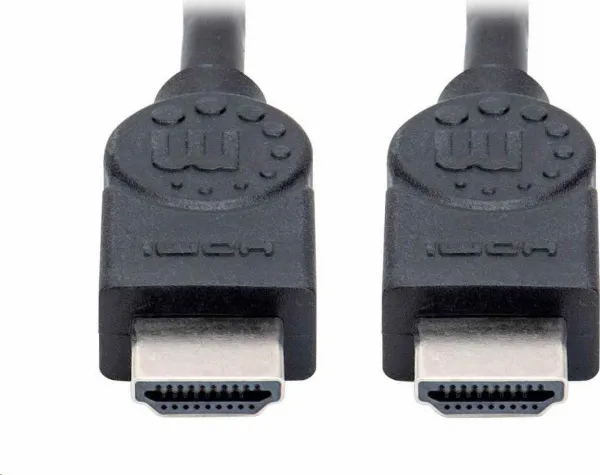Manhattan HDMI kábel, ARC, 3D, 4K@30Hz, tienený, 1.5 m, čierna