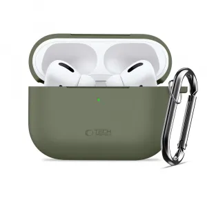 Tech-Protect Silikónové puzdro, Apple AirPods Pro 3, zelené