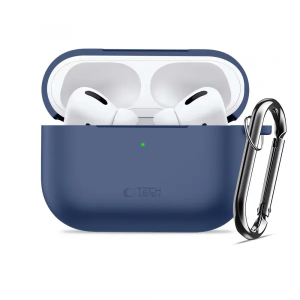 Tech-Protect Silikónové puzdro, Apple AirPods Pro 3, modré