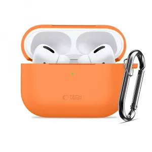 Tech-Protect Silikónové puzdro, Apple AirPods Pro 3, oranžové