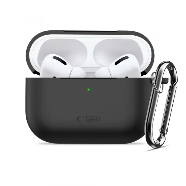 Tech-Protect Silikónové puzdro, Apple AirPods Pro 3, čierne