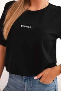 Legínovo Dámska bavlnená blúzka s potlačou Minimal béžová Farba: Bordová, Veľkosť: UNI