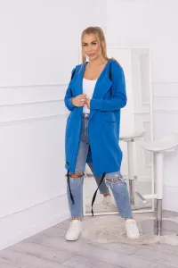 Legínovo Zateplený kabát s kapucňou nevädzový Farba: Modrá, Veľkosť: UNI