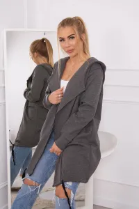 Legínovo Zateplený kabát s kapucňou nevädzový Farba: Modrá, Veľkosť: UNI