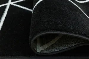 Koberec LIMA C877B čierny / biely