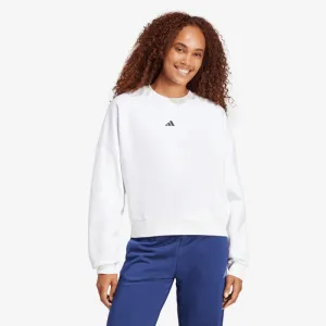 Dámska zateplená mikina ADIDAS W SL FC SWT WHITE BLACK