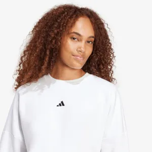Dámska zateplená mikina ADIDAS W SL FC SWT WHITE BLACK