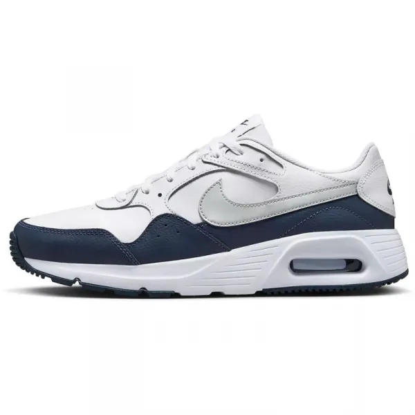Pánska vychádzková obuv NIKE Air Max SC Leather white smoke grey midnight navy