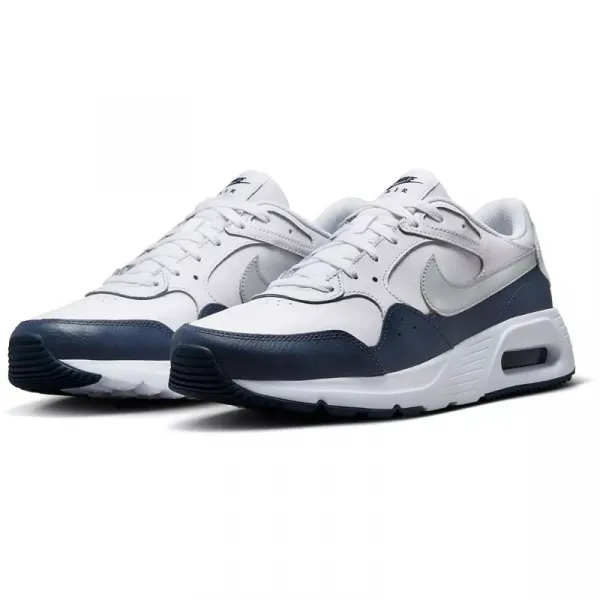 Pánska vychádzková obuv NIKE Air Max SC Leather white smoke grey midnight navy