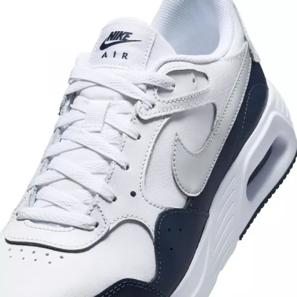 Pánska vychádzková obuv NIKE Air Max SC Leather white smoke grey midnight navy