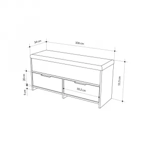 Skrinka na topánky / Botník Cove Shoe Bench - Hitit