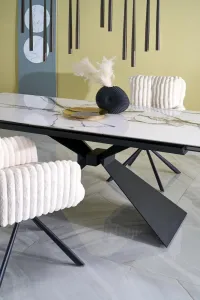 HALMAR Otočné jídelní křeslo K572 krémové