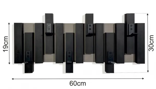 ČiernynástennývešiaknaoblečenieŠírka:40cm|Výška:30cm69419_125498čierna