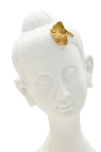 Mauro Ferretti Dekorace na stůl Buddha A 21 cm bílá/zlatá