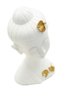 Mauro Ferretti Dekorace na stůl Buddha A 21 cm bílá/zlatá