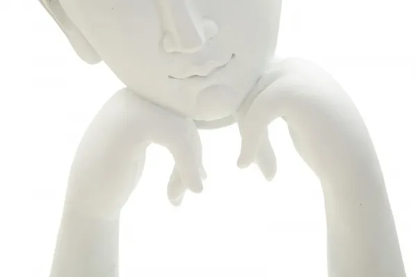 Mauro Ferretti Dekorace na stůl Buddha B 21 cm bílá/zlatá