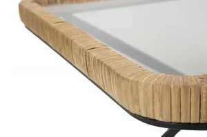 Mauro Ferretti Konferenčný stolík Barth 70 cm hnedý/čierny