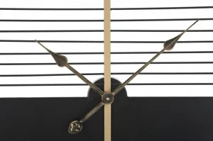 Mauro Ferretti Kovové nástenné hodiny Stick 60 cm čierne/zlaté