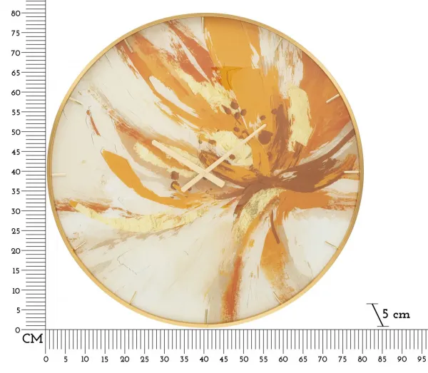 Mauro Ferretti Nástenné hodiny Glass Toply 80 cm viacfarebné/zlaté