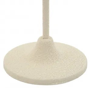 Mauro Ferretti Kovový svietnik Pigna 33 cm krémový