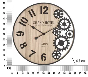 Mauro Ferretti Nástenné hodiny Grand 60 cm hnedé/čierne