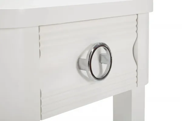 Mauro Ferretti Nočný stolík Shine 45 cm biely