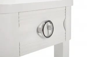 Mauro Ferretti Nočný stolík Shine 45 cm biely