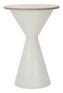 Mauro Ferretti Odkládací stolek White 44 cm mramor/bílý