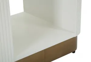 Mauro Ferretti Nočný stolík Tolosa 48 cm biely/jaseň