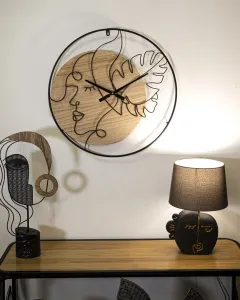 Mauro Ferretti Nástenné hodiny Elegant B 60 cm hnedé/čierne