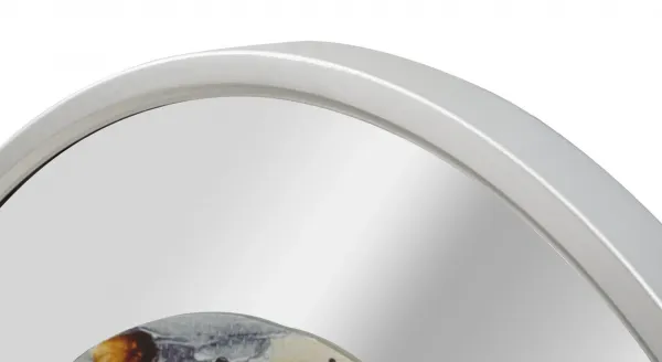 Mauro Ferretti Nástenné hodiny Zrkadlo 60 cm sivé/viacfarebné