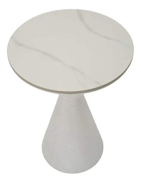 Mauro Ferretti Odkládací stolek White 44 cm mramor/bílý