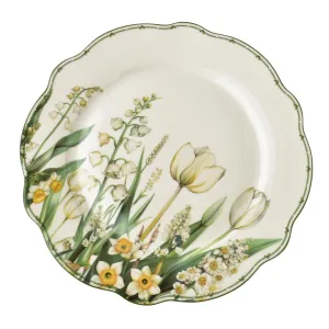 Affekdesign Porcelánová jedálenská súprava LEA Elegant 18 ks biela/zelená