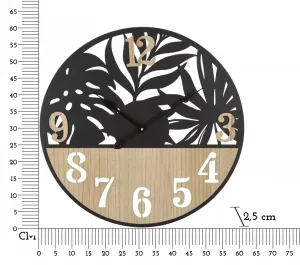 Mauro Ferretti Nástenné hodiny Palm 60 cm hnedé/čierne
