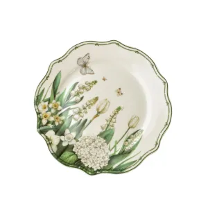 Affekdesign Porcelánová jedálenská súprava LEA Elegant 18 ks biela/zelená