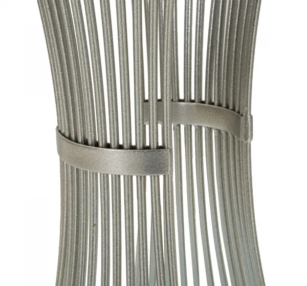 Mauro Ferretti Odkladací stolík Funnel 40 cm strieborný/mramor