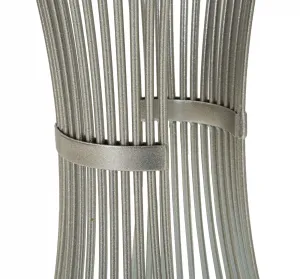 Mauro Ferretti Odkladací stolík Funnel 40 cm strieborný/mramor