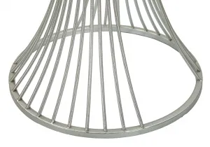 Mauro Ferretti Odkladací stolík Funnel 40 cm strieborný/mramor