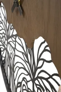 Mauro Ferretti Nástenné hodiny Super Leaf 60 cm hnedé/čierne