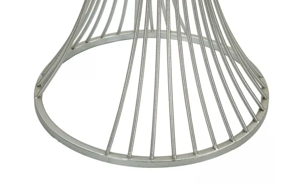 Mauro Ferretti Odkladací stolík Funnel 50 cm strieborná/mramor