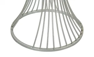 Mauro Ferretti Odkladací stolík Funnel 50 cm strieborná/mramor