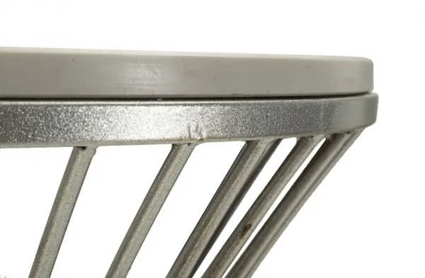 Mauro Ferretti Odkladací stolík Funnel 50 cm strieborná/mramor