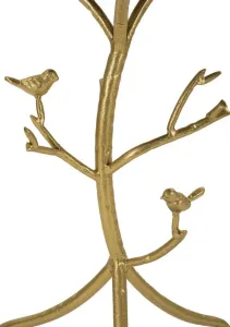 Mauro Ferretti Odkladací stolík Vtáky 38 cm zlatý/mramor