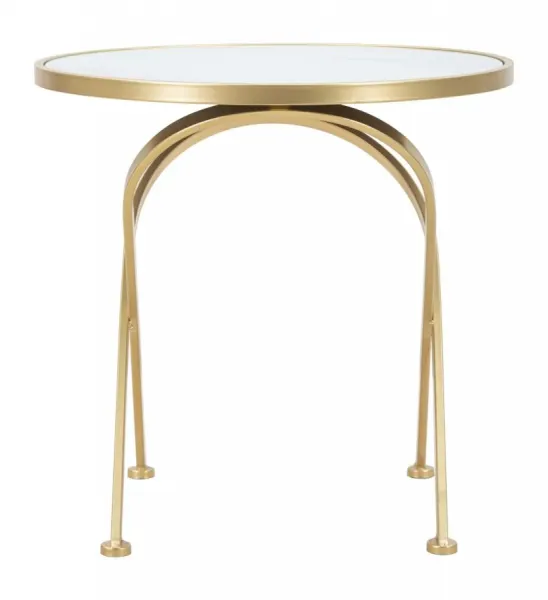 Mauro Ferretti Odkladací stolík Glam 50 cm zlatý/mramor