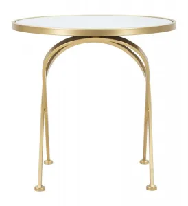 Mauro Ferretti Odkladací stolík Glam 50 cm zlatý/mramor
